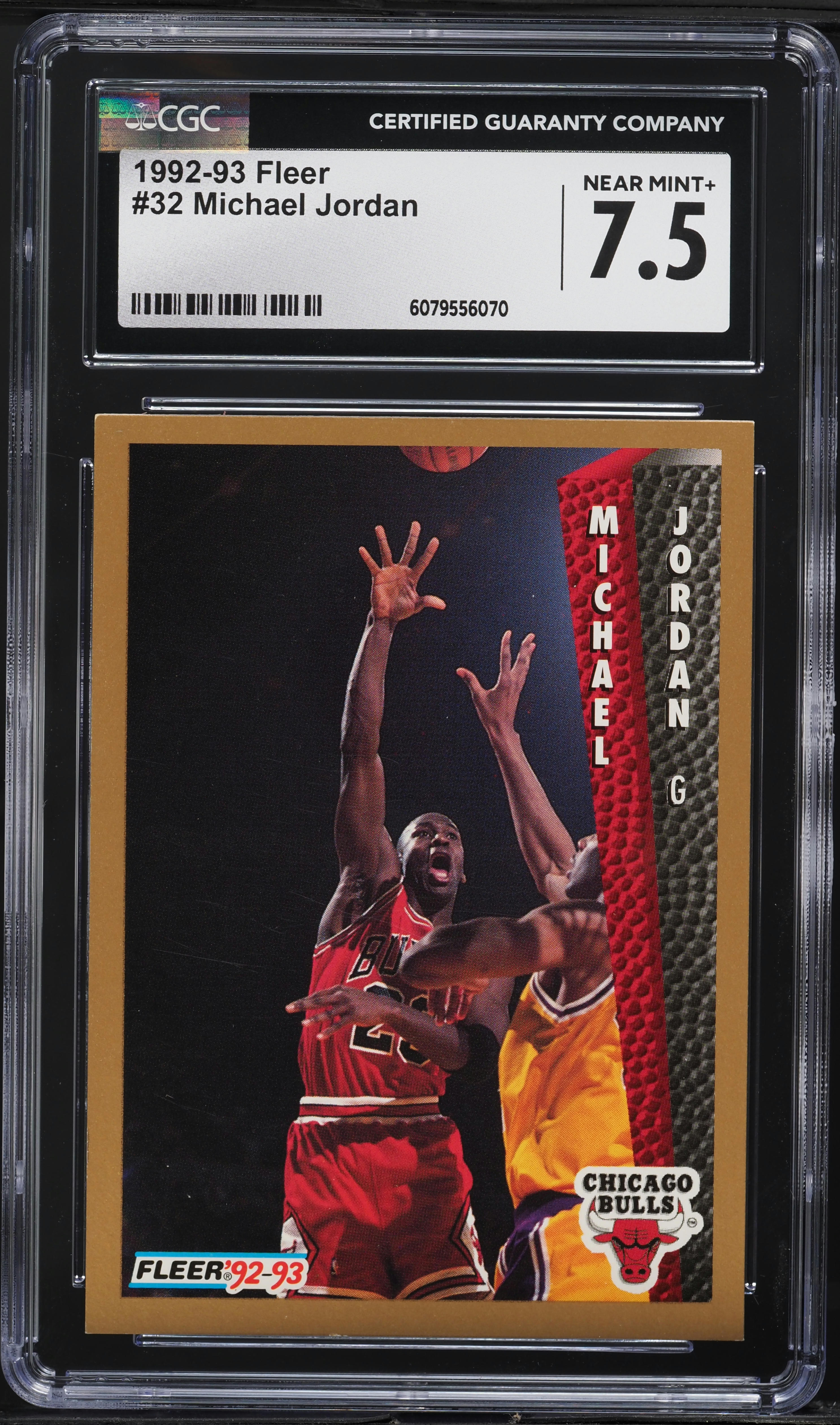 1992 Fleer Basketball Michael Jordan #32 CGC 7.5 NRMT+ on Fanatics
