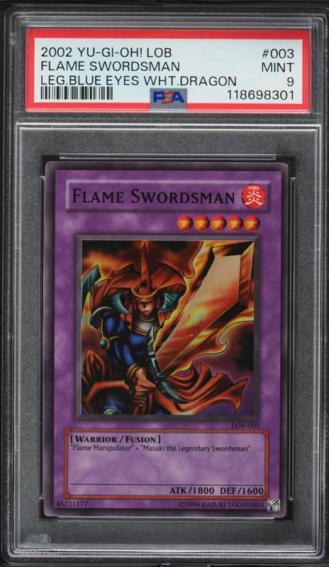 1999 Yu-Gi-Oh! Japanese Bandai 1st Generation Flame Swordsman #36