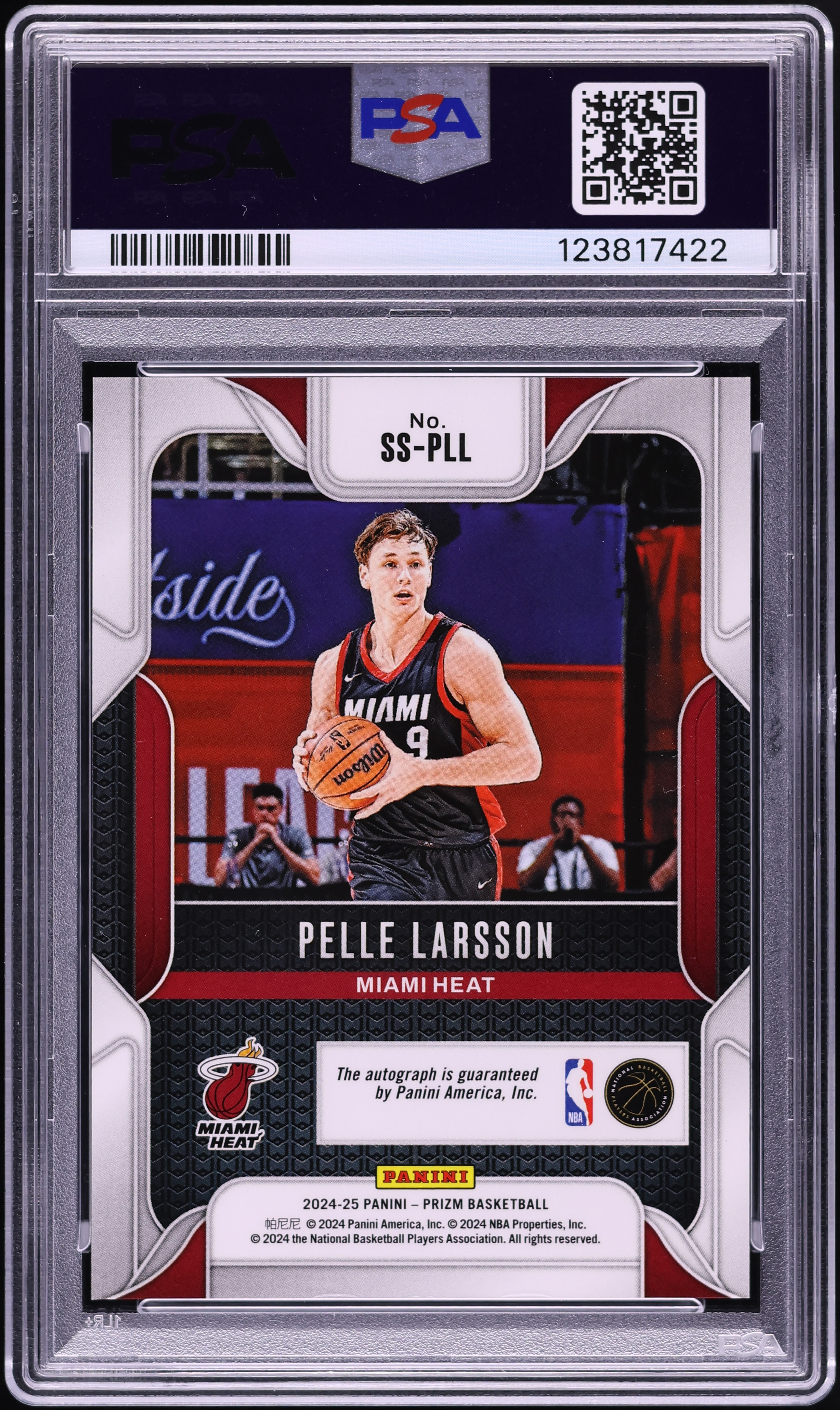 2024 Panini Prizm Sensational Pelle Larsson ROOKIE AUTO DNA 9
