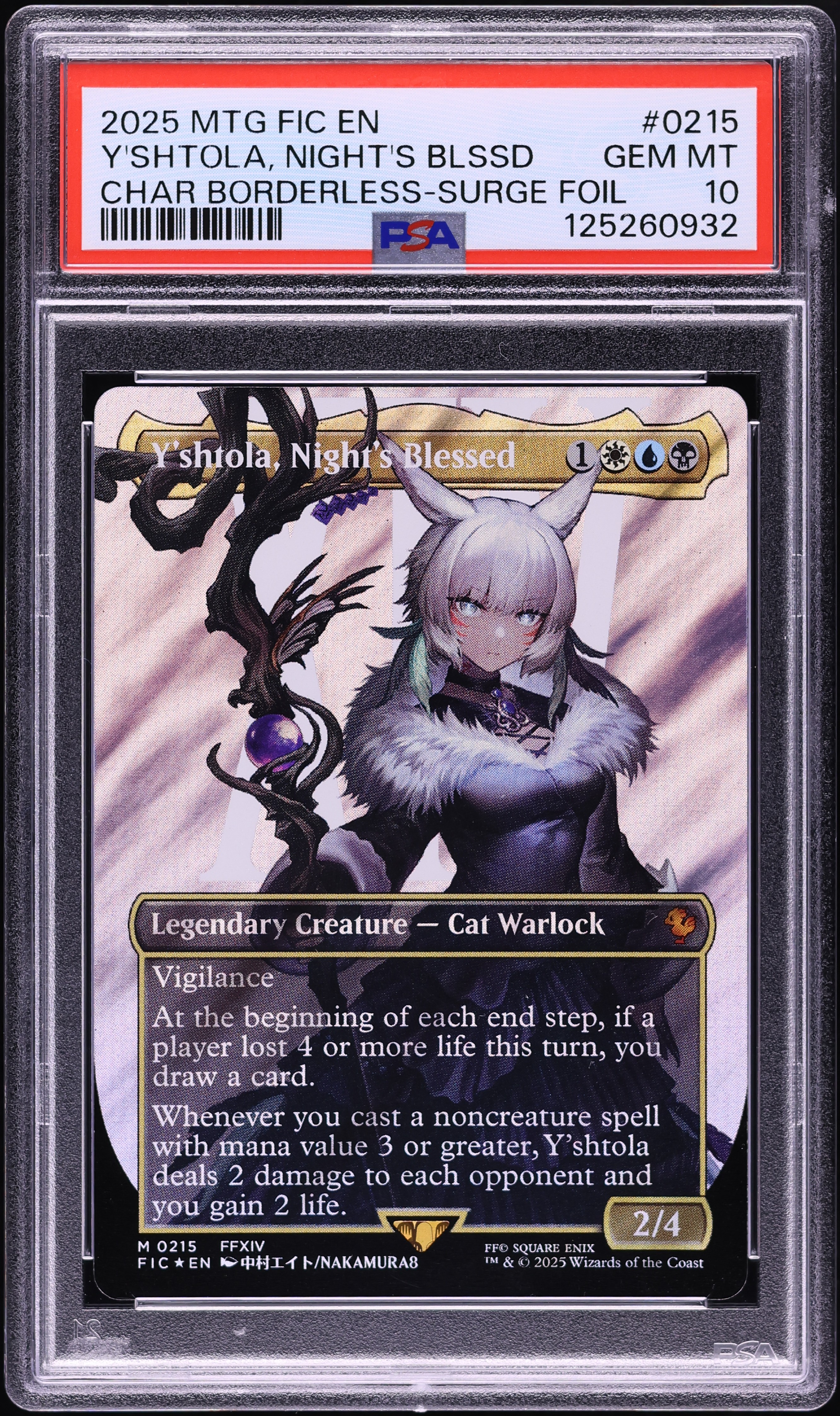 2025 MTG Final Fantasy Borderless Surge Foil Y'Shtola Night's