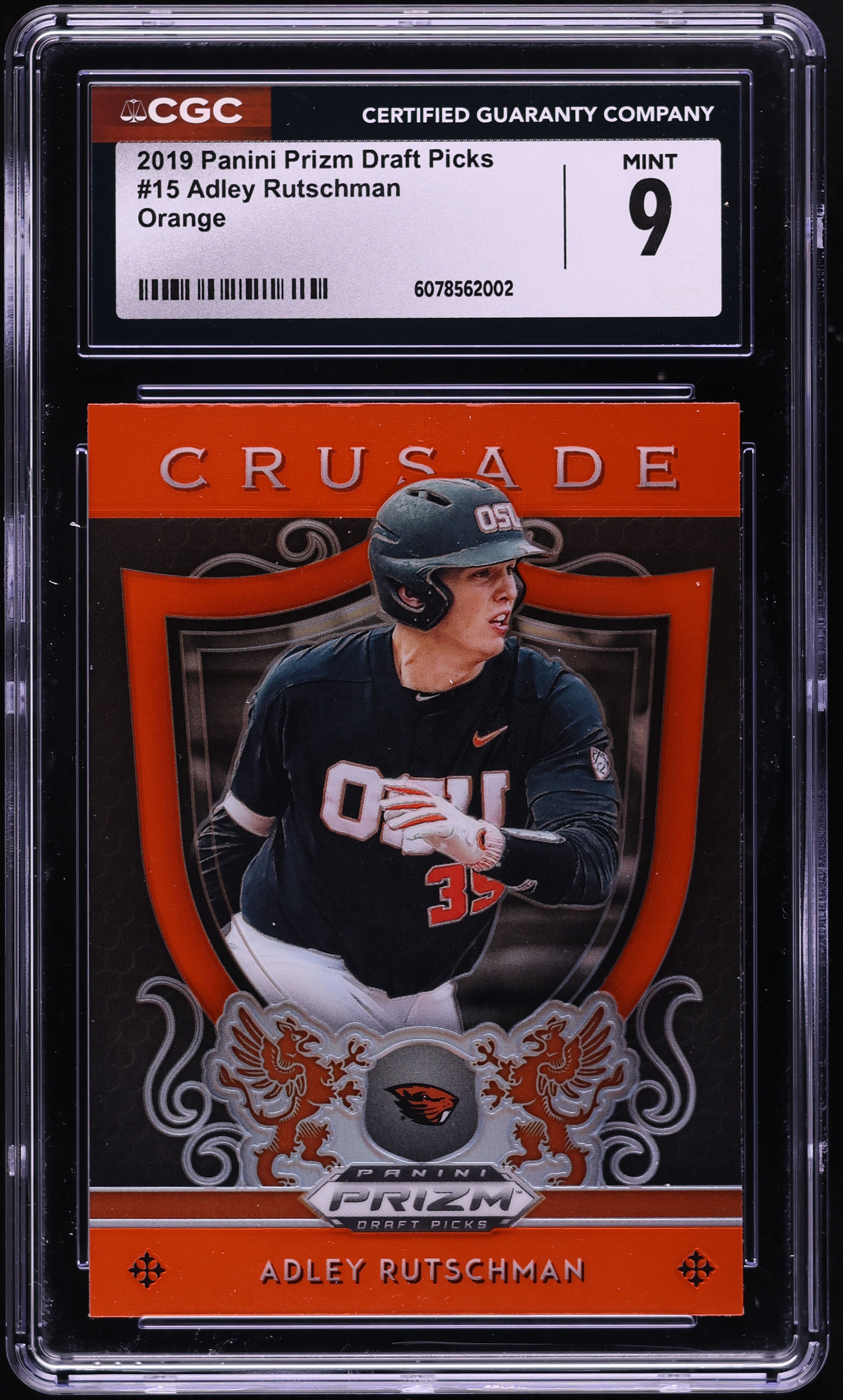 2019 Panini Prizm Draft Picks Orange Adley Rutschman ROOKIE #15