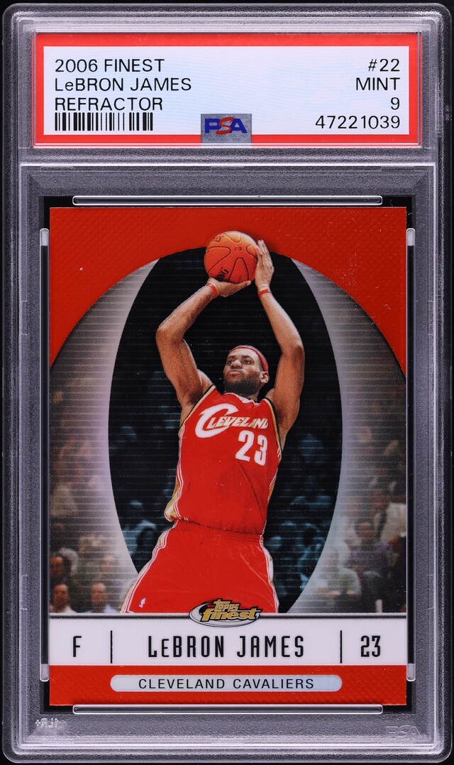 2006 Finest Refractor LeBron James #22 PSA 9 MINT