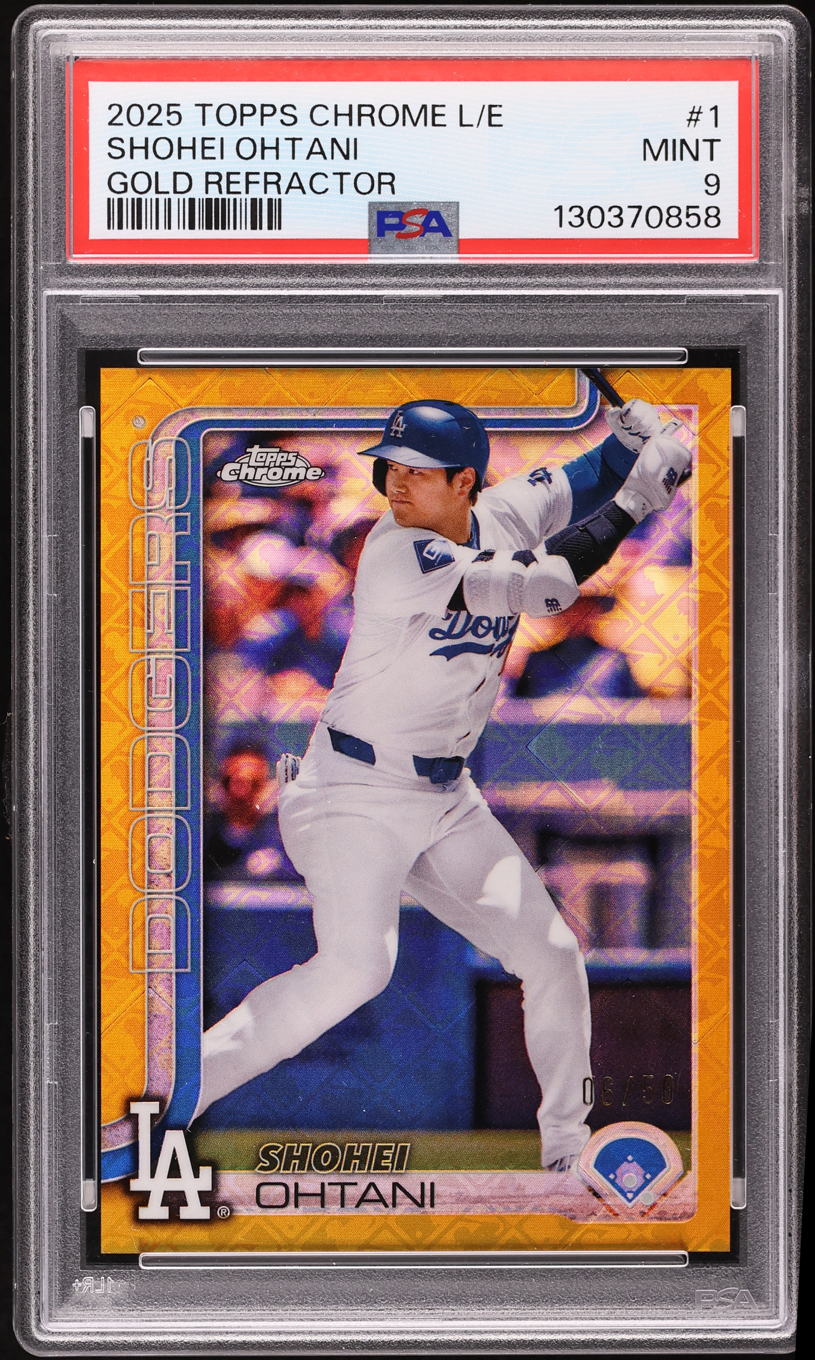 2025 Topps Chrome Logofractor Edition Gold Refractor Shohei Ohtani