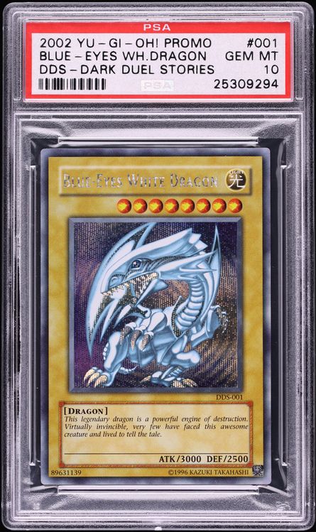 2002 Yu-Gi-Oh! Dark Duel Stories Promo Blue-Eyes White Dragon #DDS-001 PSA  10