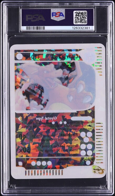 2003 Pokemon Skyridge Box Topper Crystal Charizard #9 PSA 9 MINT