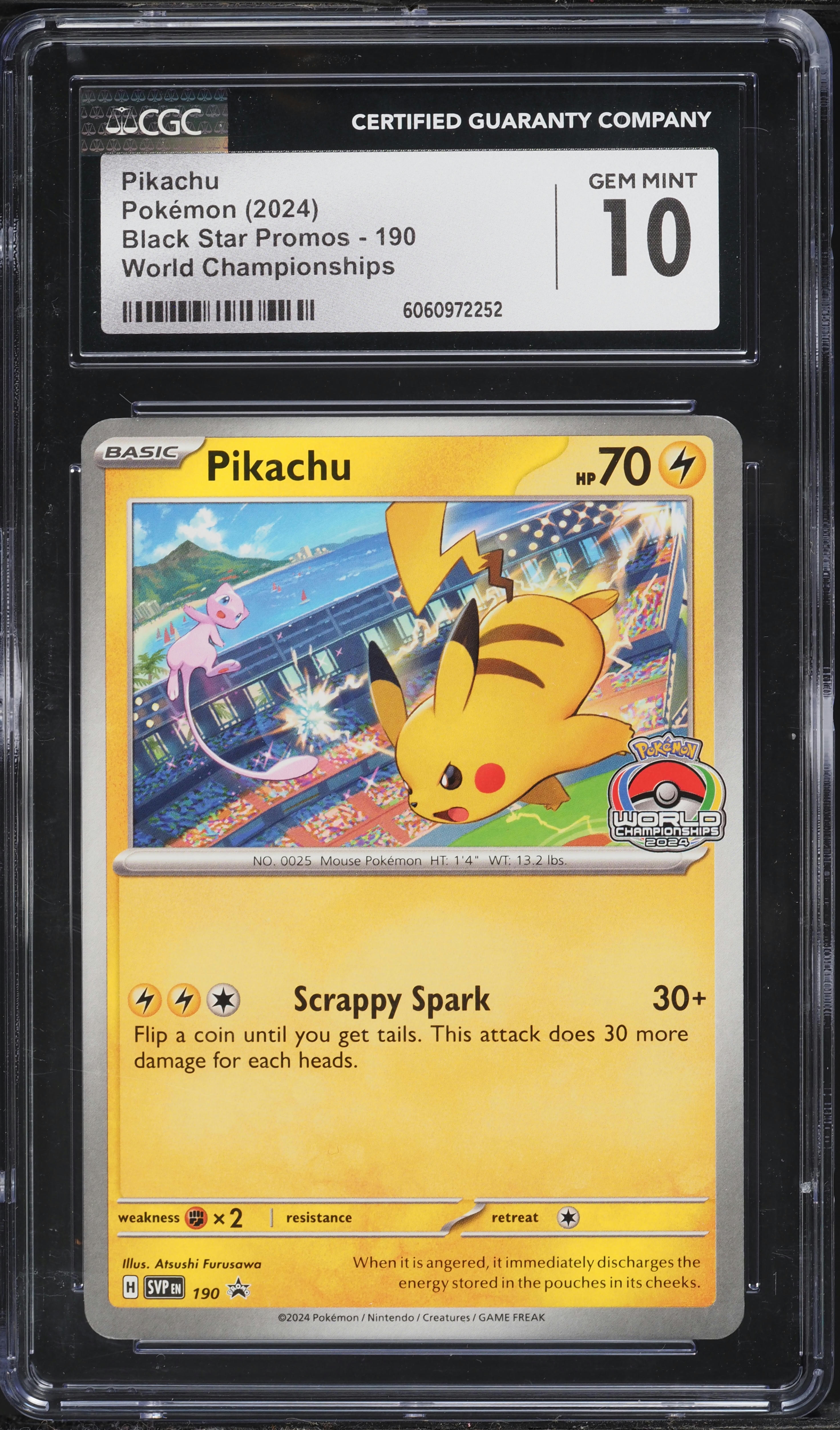 2024 Pokemon Scarlet & Violet Promo World Championships Pikachu