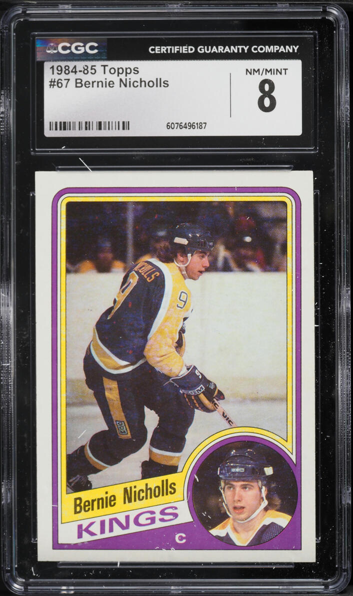 1984 Topps Hockey Bernie Nicholls #67 CGC 8 NM-MT