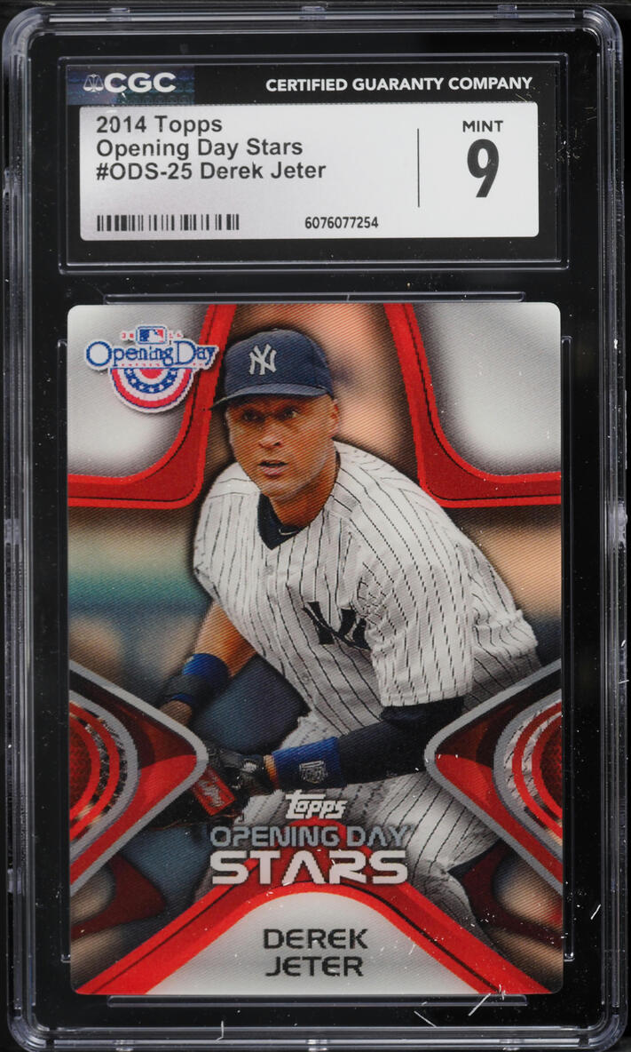 2014 Topps Opening Day Stars Derek Jeter #ODS-25 CGC 9 MINT