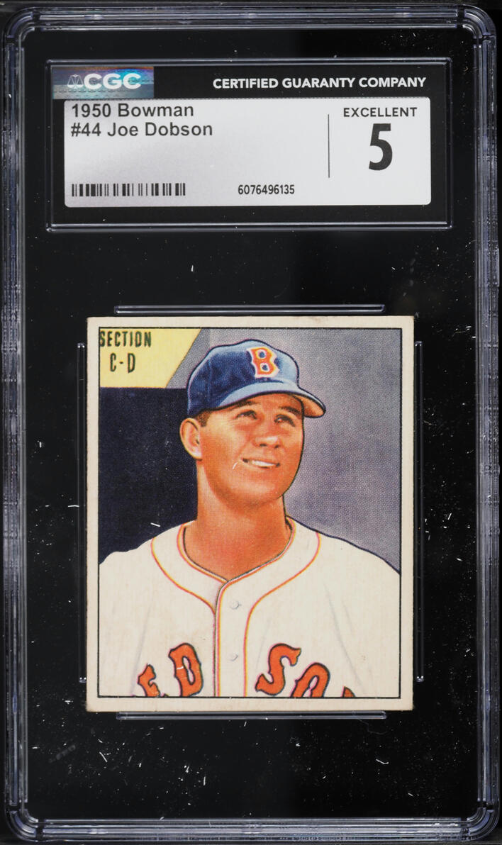 1950 Bowman Joe Dobson #44 CGC 5 EX