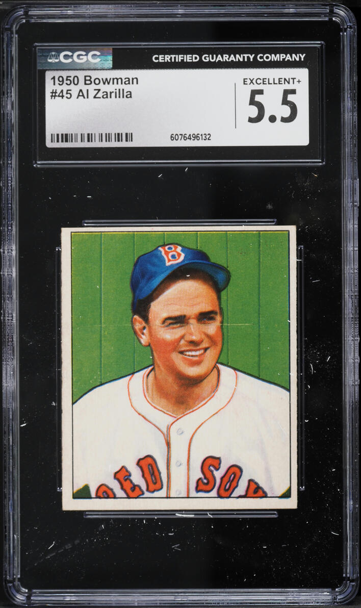 1950 Bowman Al Zarilla #45 CGC 5.5 EX+