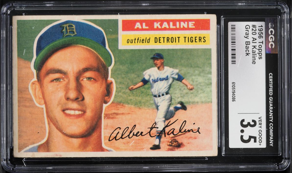 1956 Topps Al Kaline #20 CGC 3.5 VG+