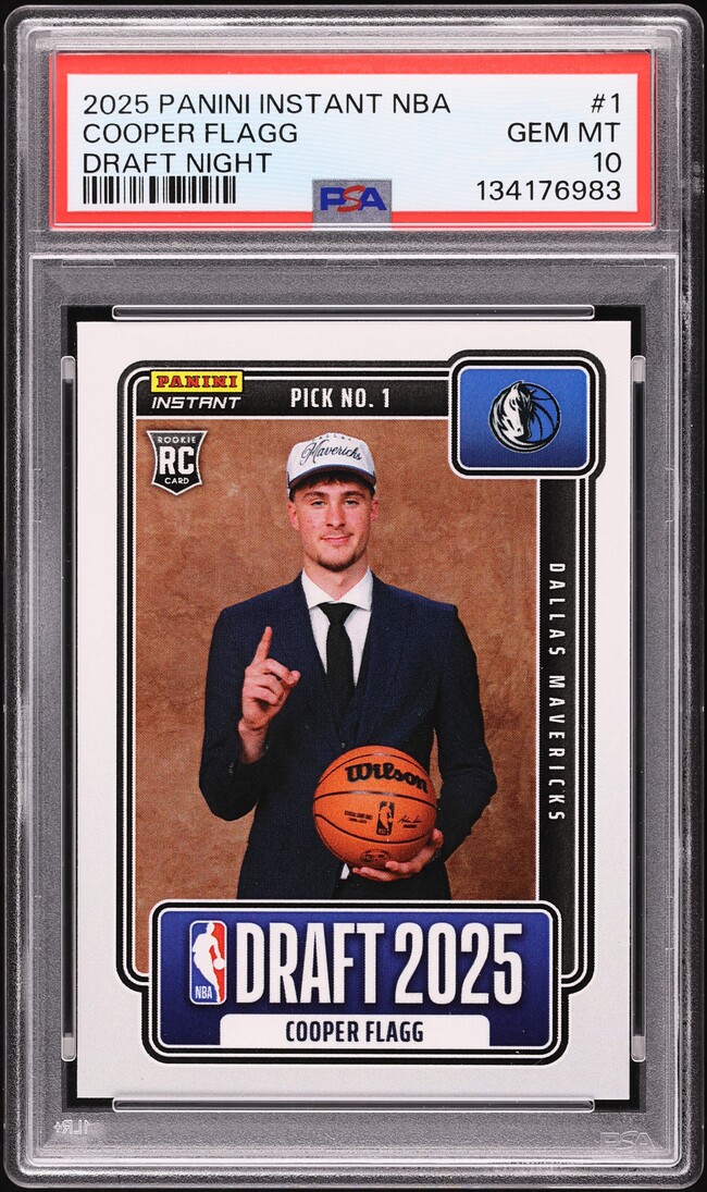 2025 Panini Instant NBA Draft Night Cooper Flagg ROOKIE /68380 #NBADN-1 PSA 10 GEM MINT