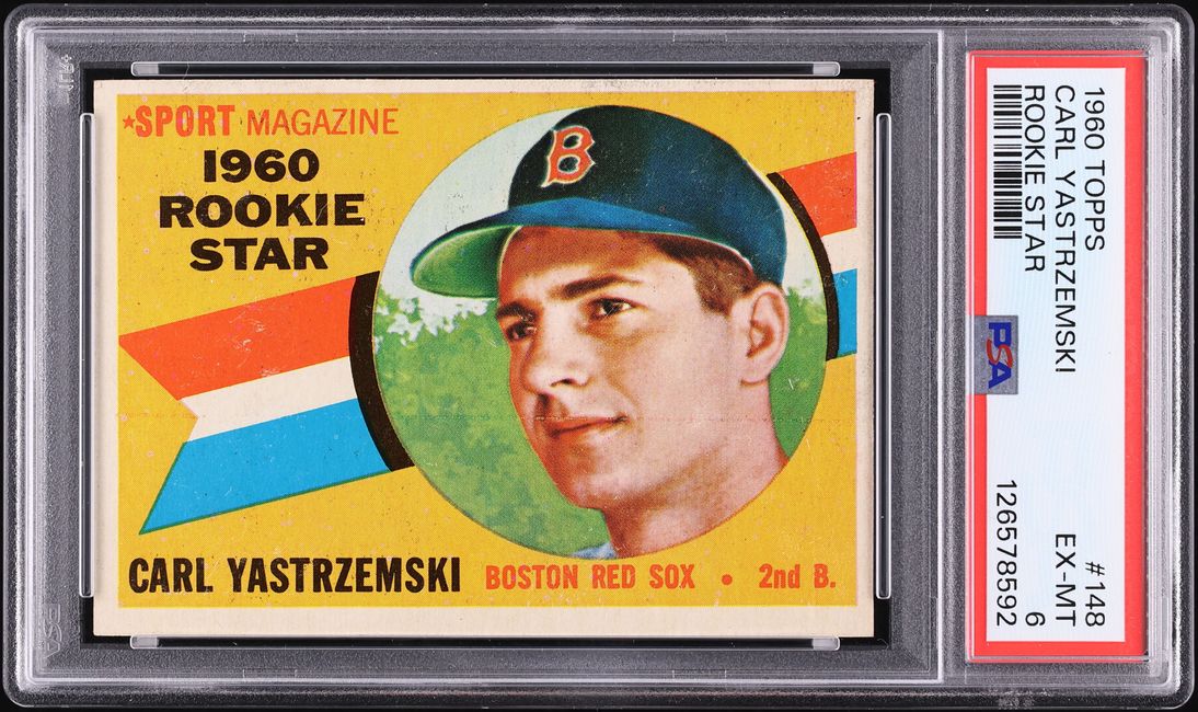 1960 Topps Carl Yastrzemski ROOKIE #148 PSA 6 EXMT