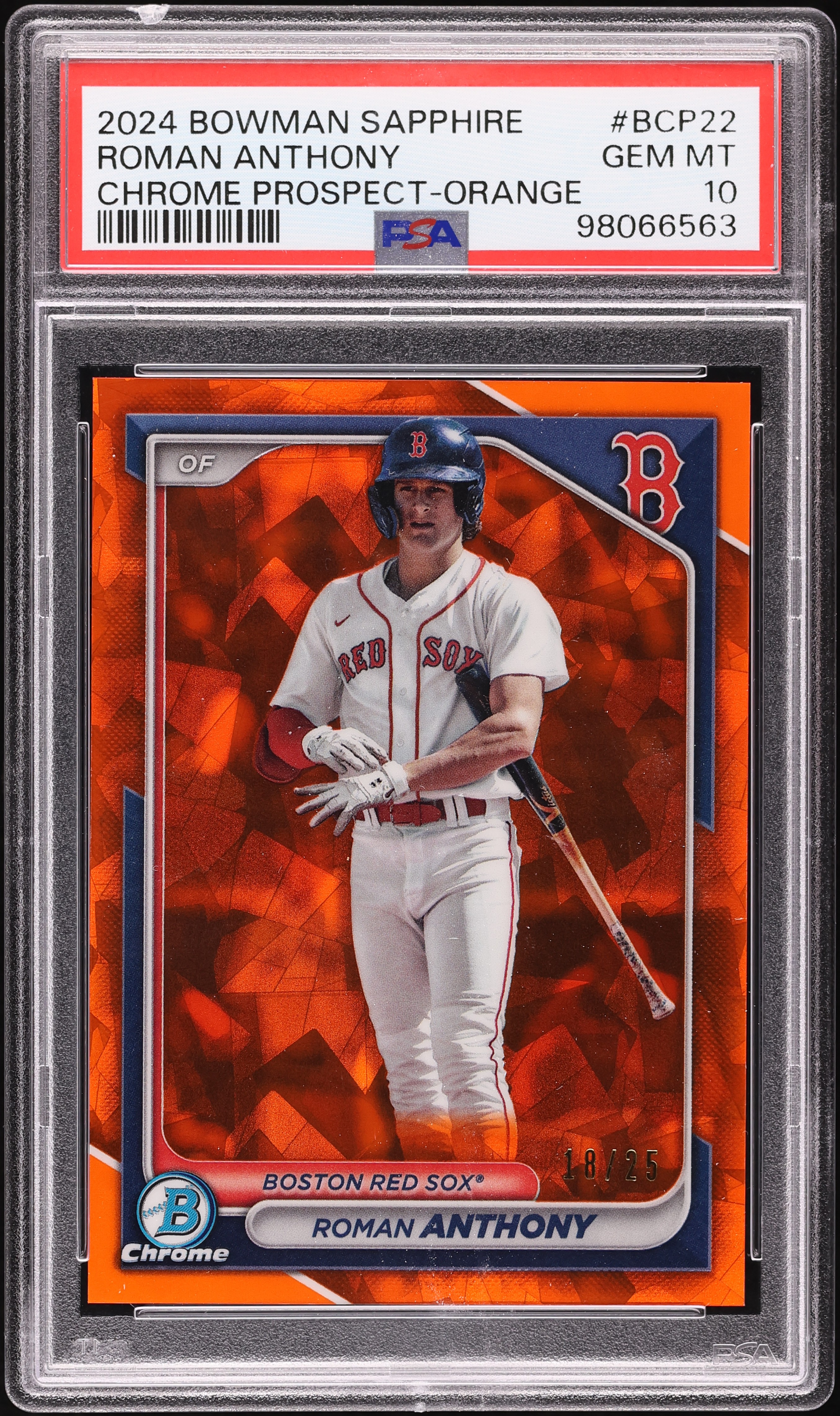 2024 Bowman Chrome Sapphire Edition Orange Roman Anthony PROSPECT 