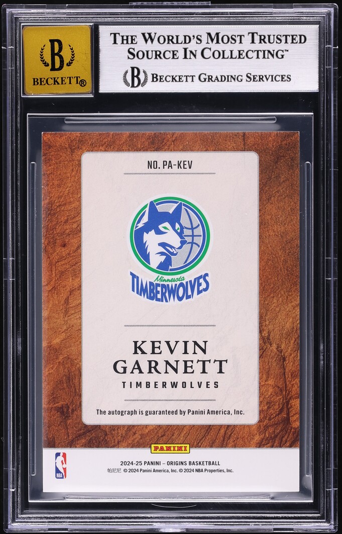 2024 Panini Origins Provenance Purple FOTL Kevin Garnett AUTO /18