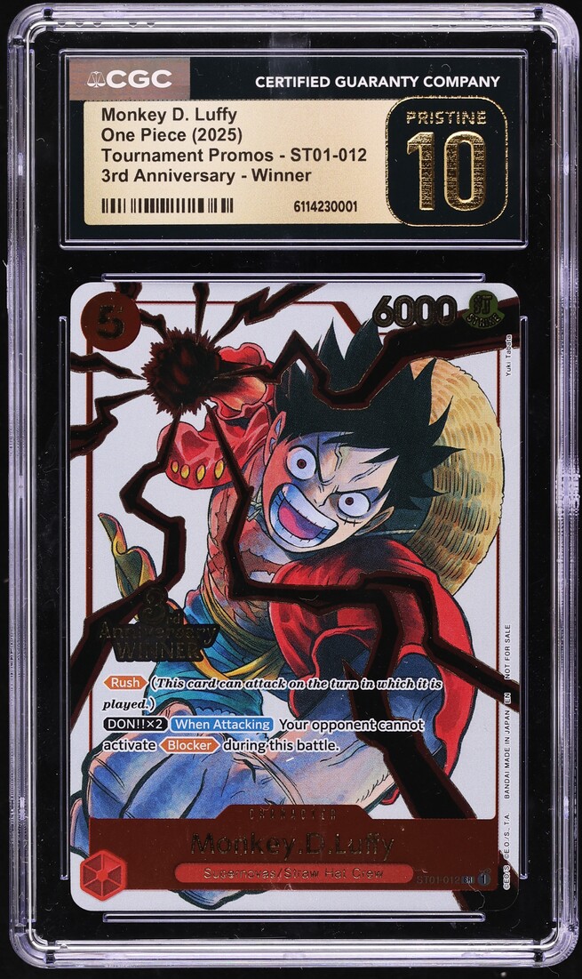 2025 One Piece Tournament Promos 3rd Anniversary Winner Alt Art