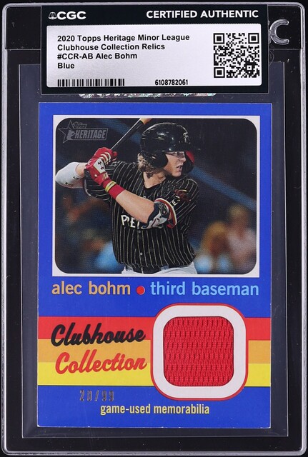 2018 Bowman Chrome Draft Alec Bohm PROSPECT #BDC-25 PSA 10 GEM