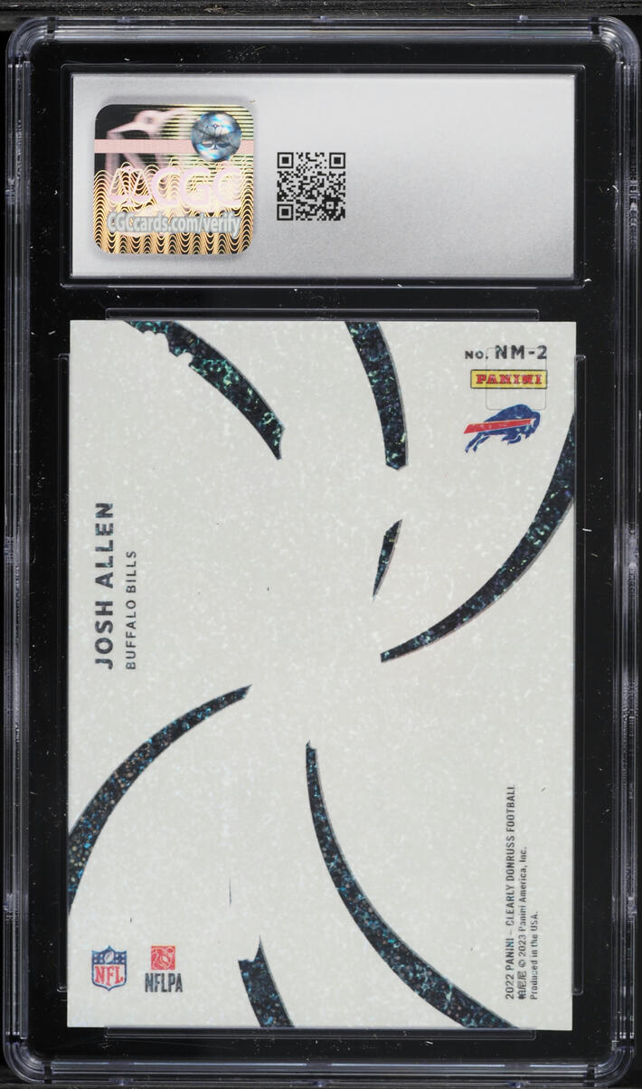 2022 Clearly Donruss Night Moves Holo Platinum Josh Allen 1/1 #NM-2 CGC 8 NM-MT
