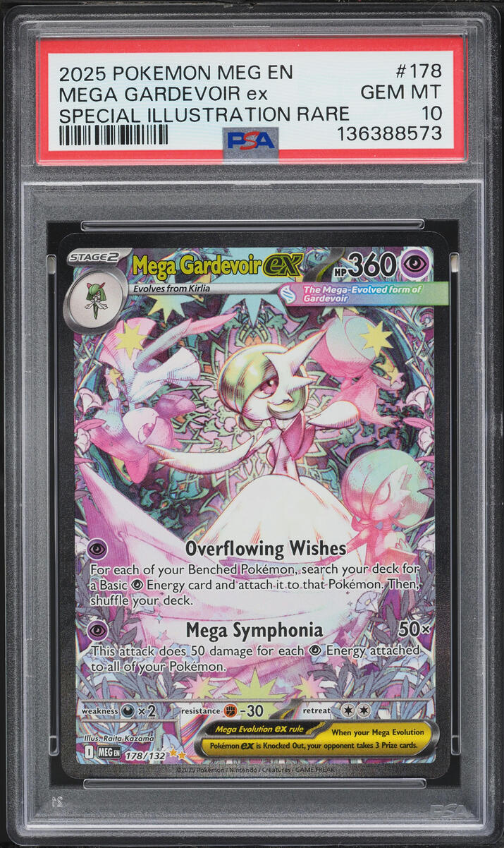 2025 Pokemon Mega Evolution SIR Mega Gardevoir Ex #178 PSA 10 GEM MINT