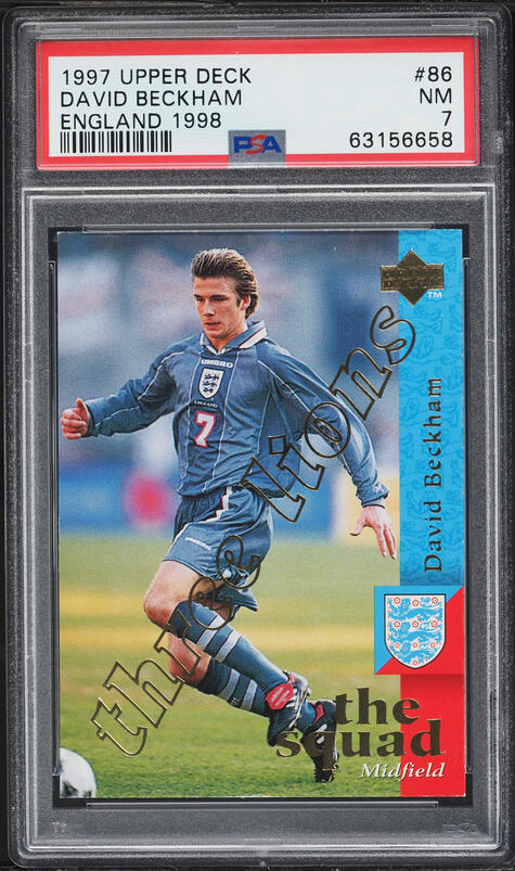 1995 LCD Publishing Premier Strikers David Beckham ROOKIE #62 PSA