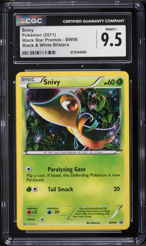 2013 Pokemon Japanese Black & White Shiny Collection 1st Edition Holo Snivy  #1 CGC 8 NM-MT on Fanatics Collect