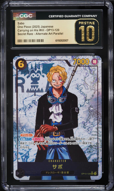 2025 One Piece Japanese Carrying On His Will Alt Art Sabo #OP13