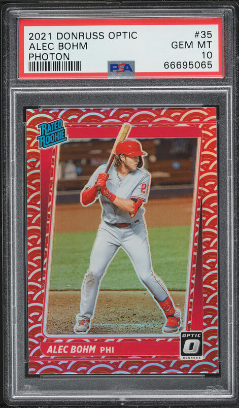 2018 Bowman Chrome Draft Alec Bohm PROSPECT #BDC-25 PSA 10 GEM