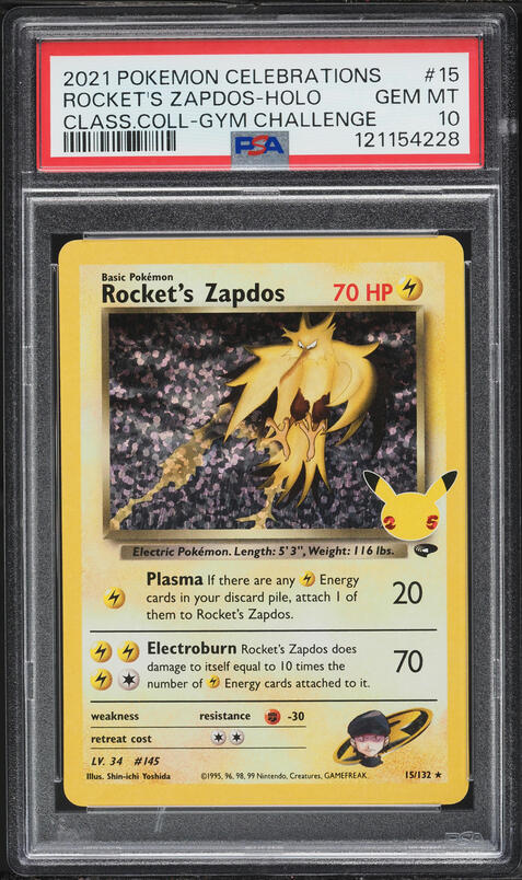 2021 Pokemon Sword & Shield Celebrations Classic Gym Holo Rocket's