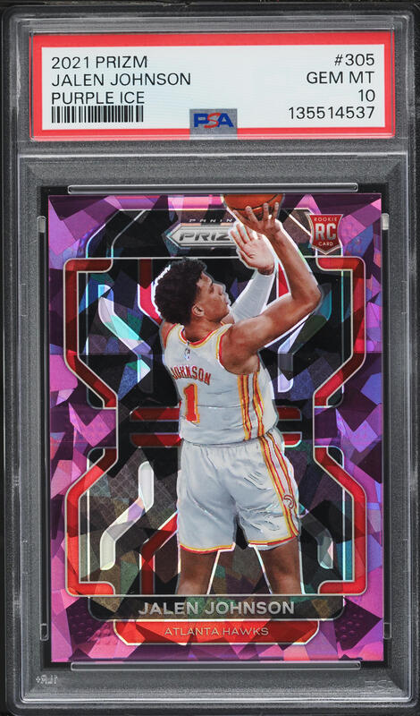 2021 Panini Prizm Jalen Johnson ROOKIE AUTO DNA 10 #RS-JJO PSA 10