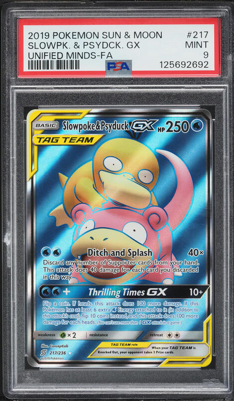 2019 Pokemon Japanese Playing Cards Old Maid Psyduck PSA 10 GEM