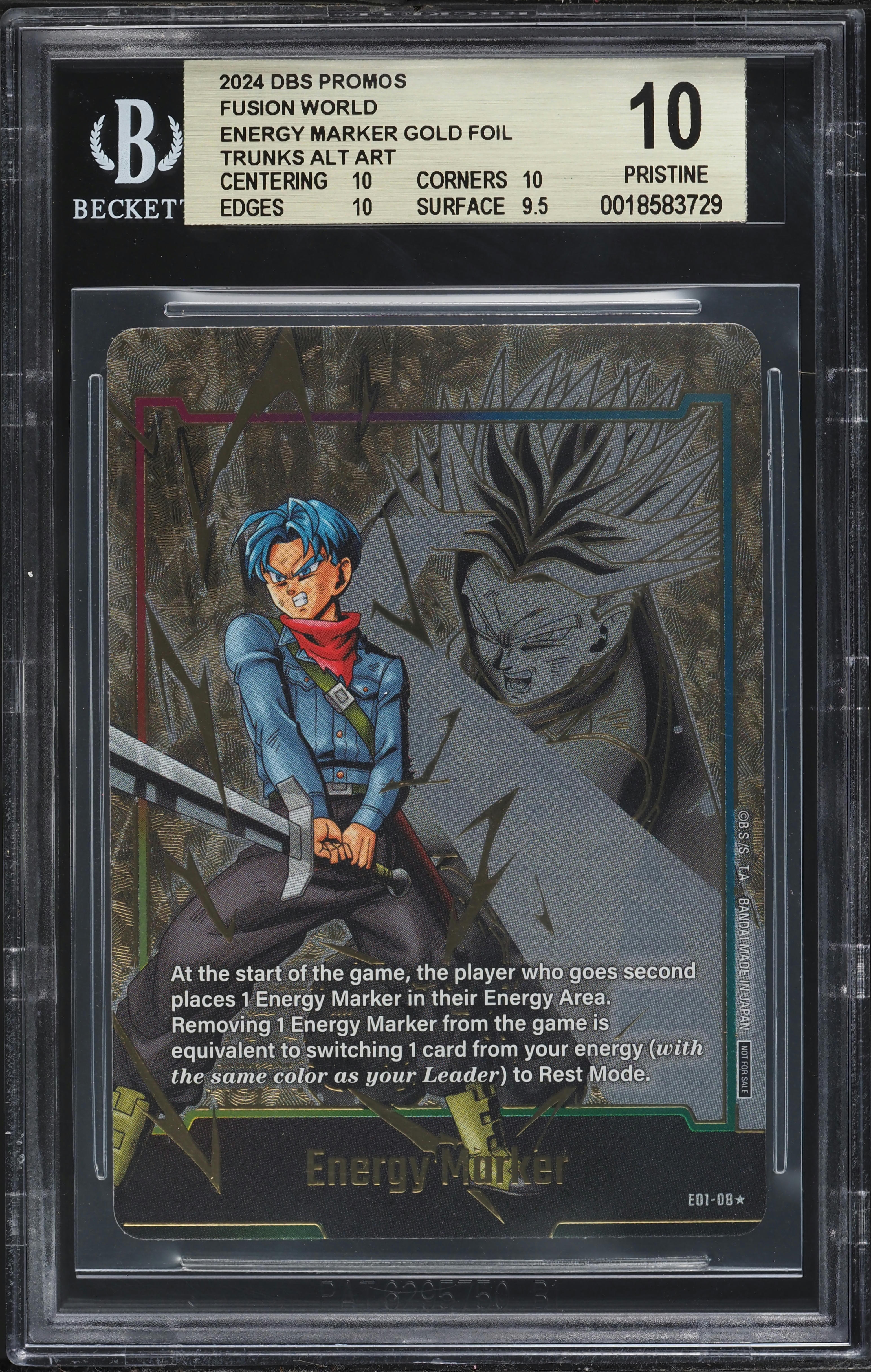 2024 Dragon Ball Super Promo Fusion World Gold Foil Energy Marker