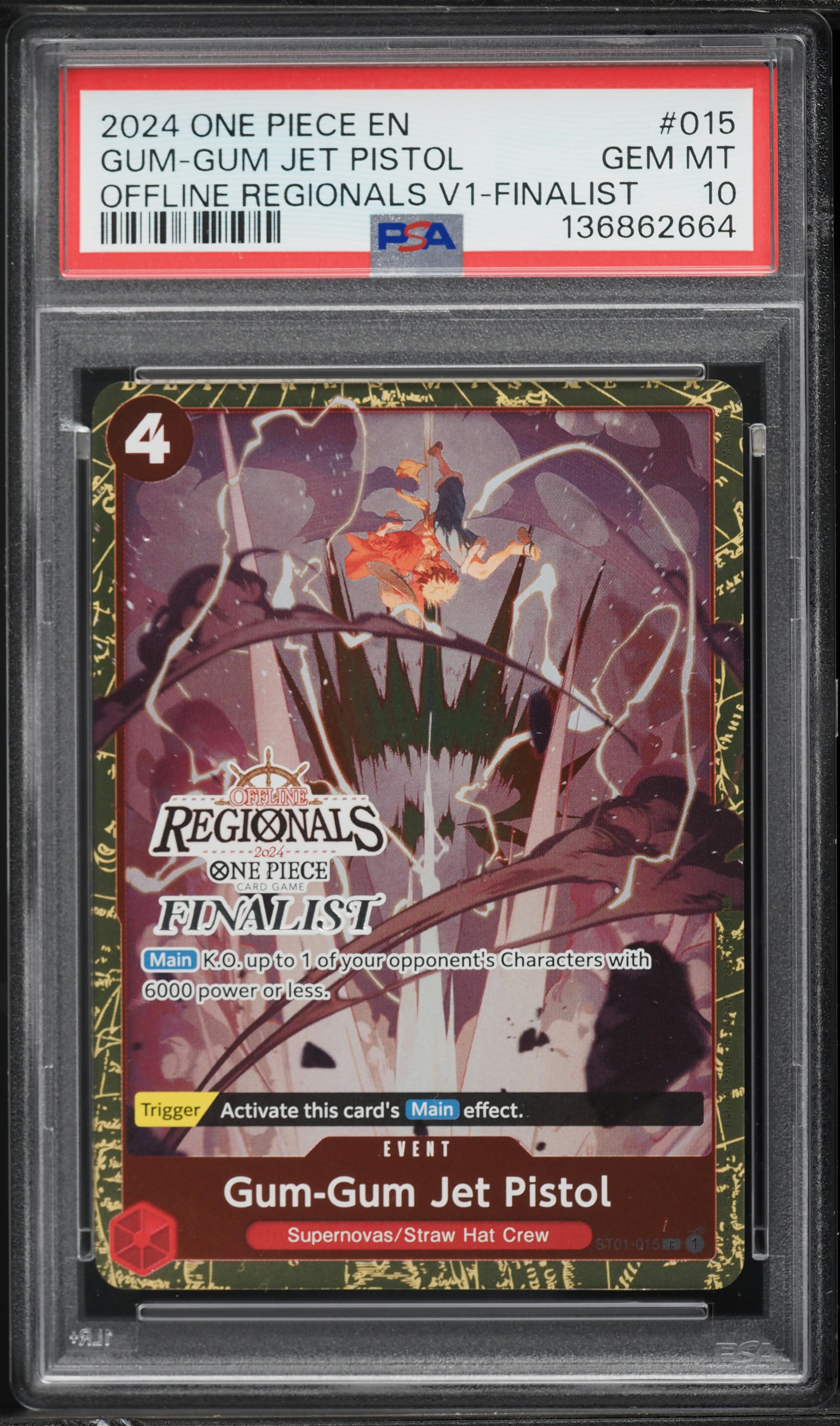 2024 One Piece Offline Regionals Pack '24 Vol.1 Finalist Gum-Gum