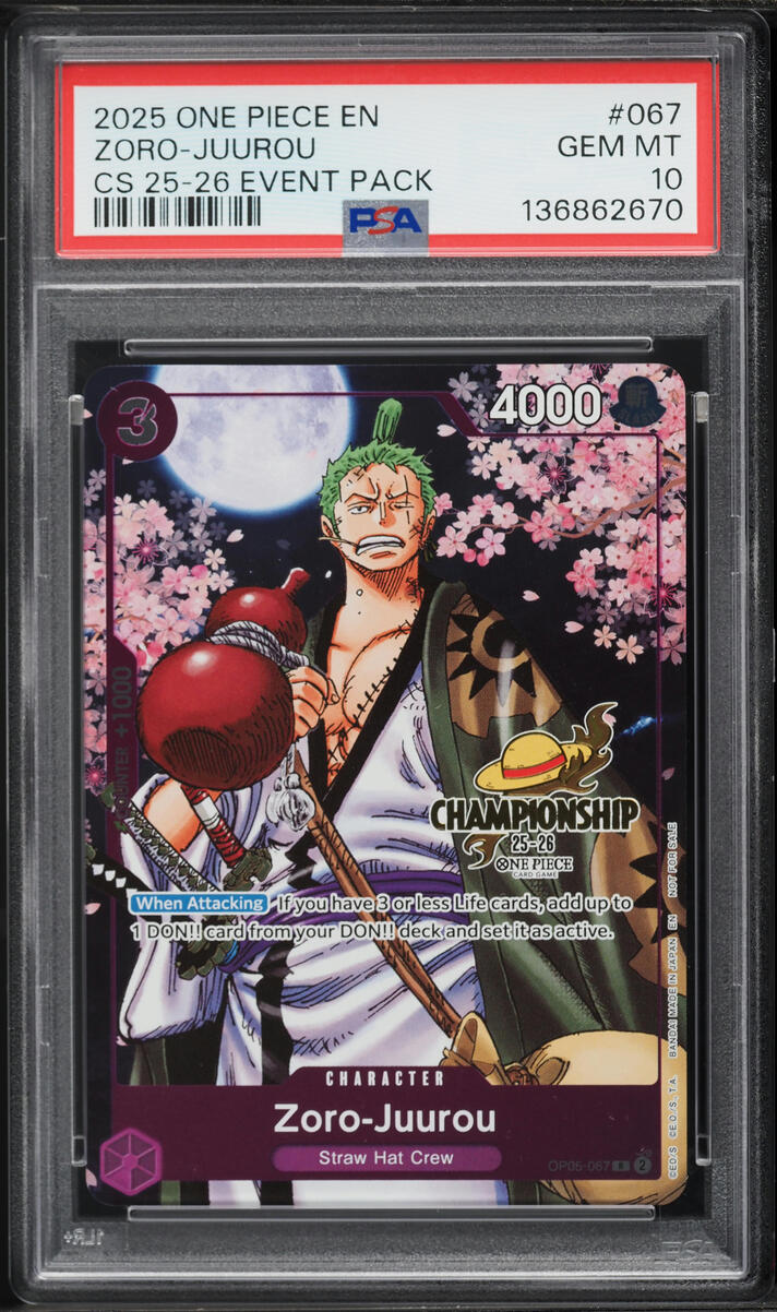 2025 One Piece Championship '25-'26 Event Pack Alt Art Zoro-Juurou