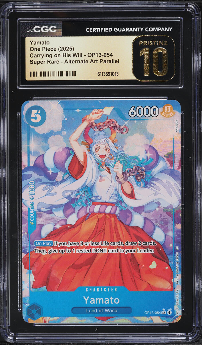 2025 One Piece Carrying On His Will SR Alt Art Yamato #OP13-054