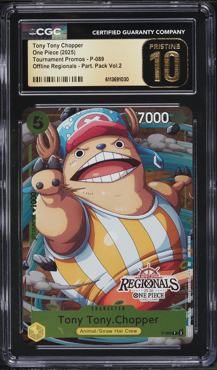 2025 One Piece Tournament Promo Offline Regionals V2 Tony Tony