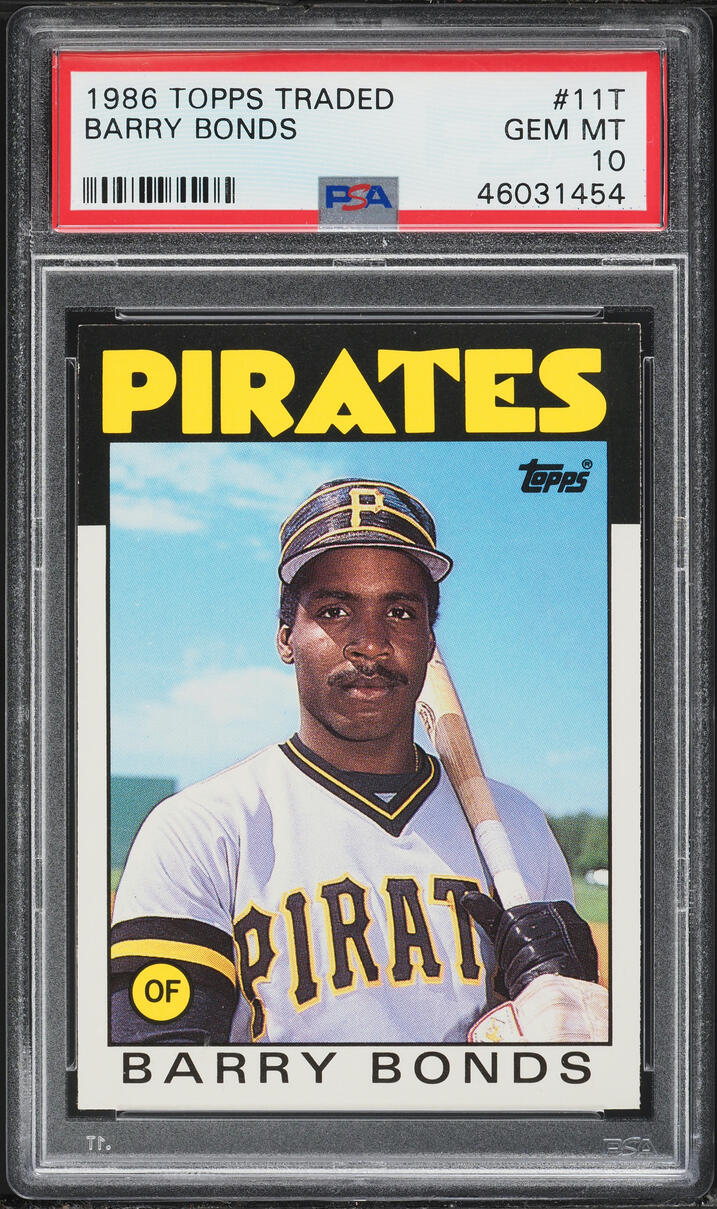 1986 Topps Traded Barry Bonds ROOKIE #11T PSA 10 GEM MINT