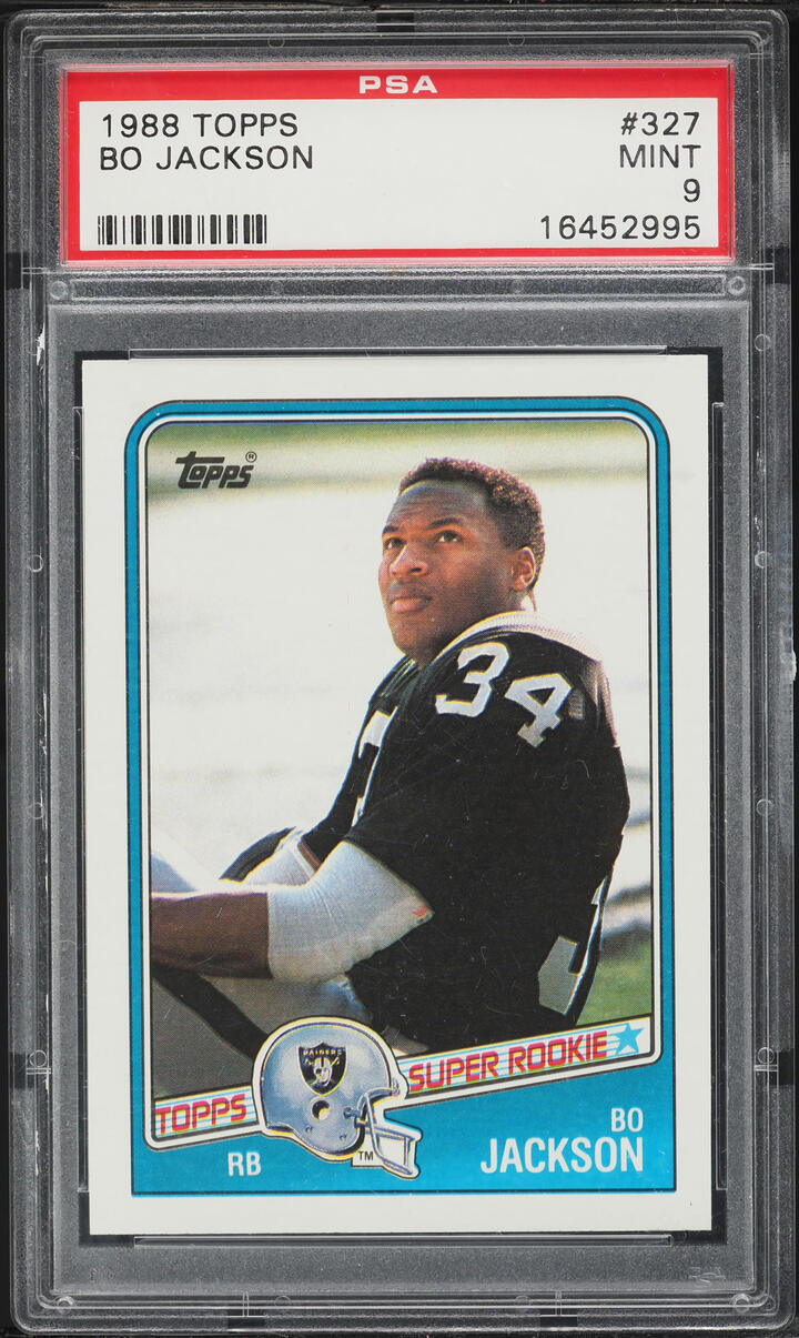 1988 Topps Football Bo Jackson ROOKIE #327 PSA 9 MINT