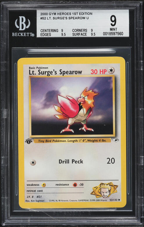 spearow pokemon card value Spearow Card Prices & Value 2026