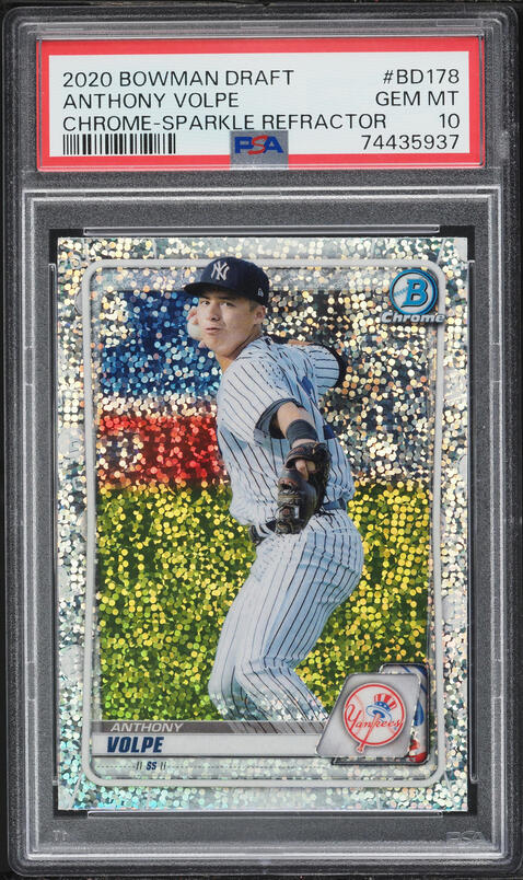 2020 Bowman Chrome Sparkle Refractor Anthony Volpe PROSPECT #BD178 