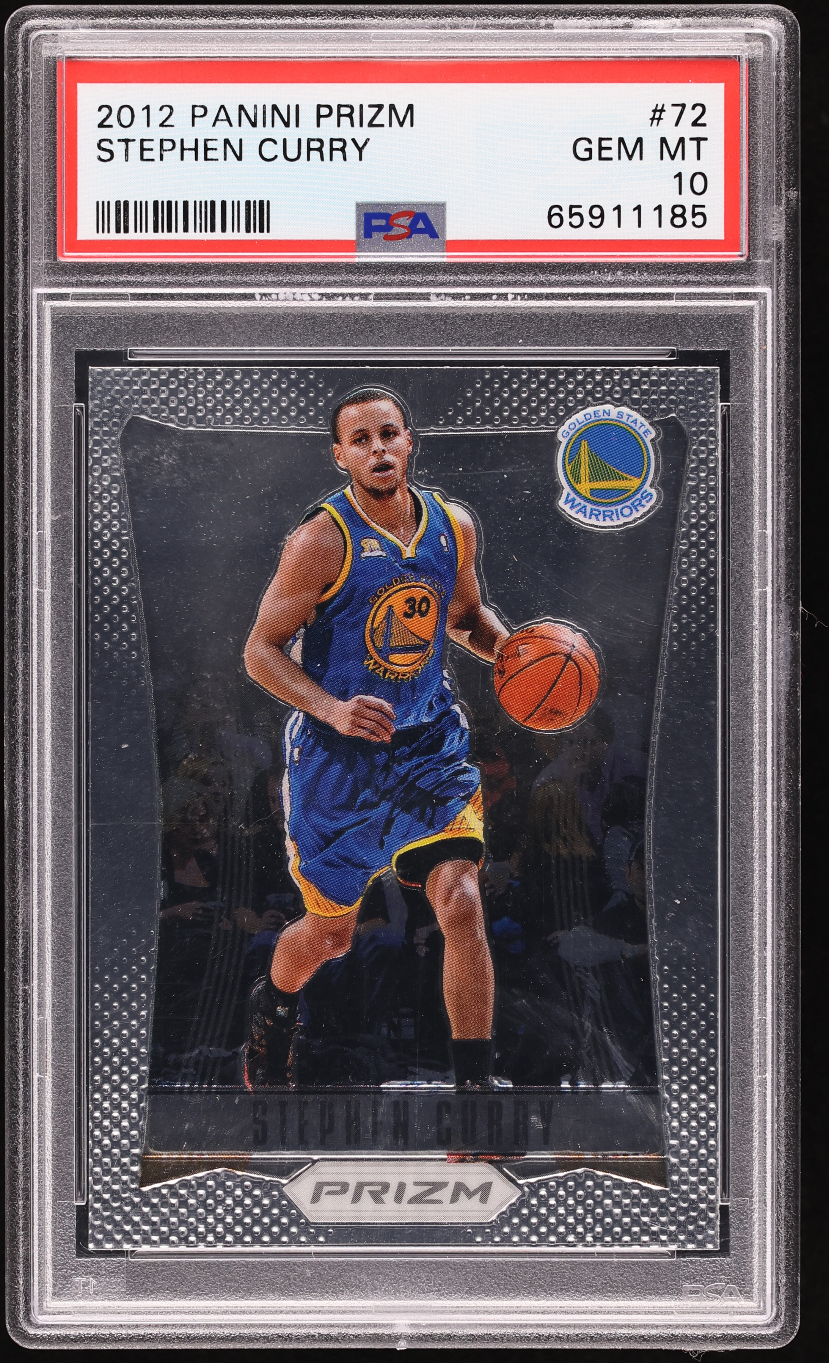 2012 Panini Prizm Stephen Curry #72 PSA 10 GEM MINT on Fanatics