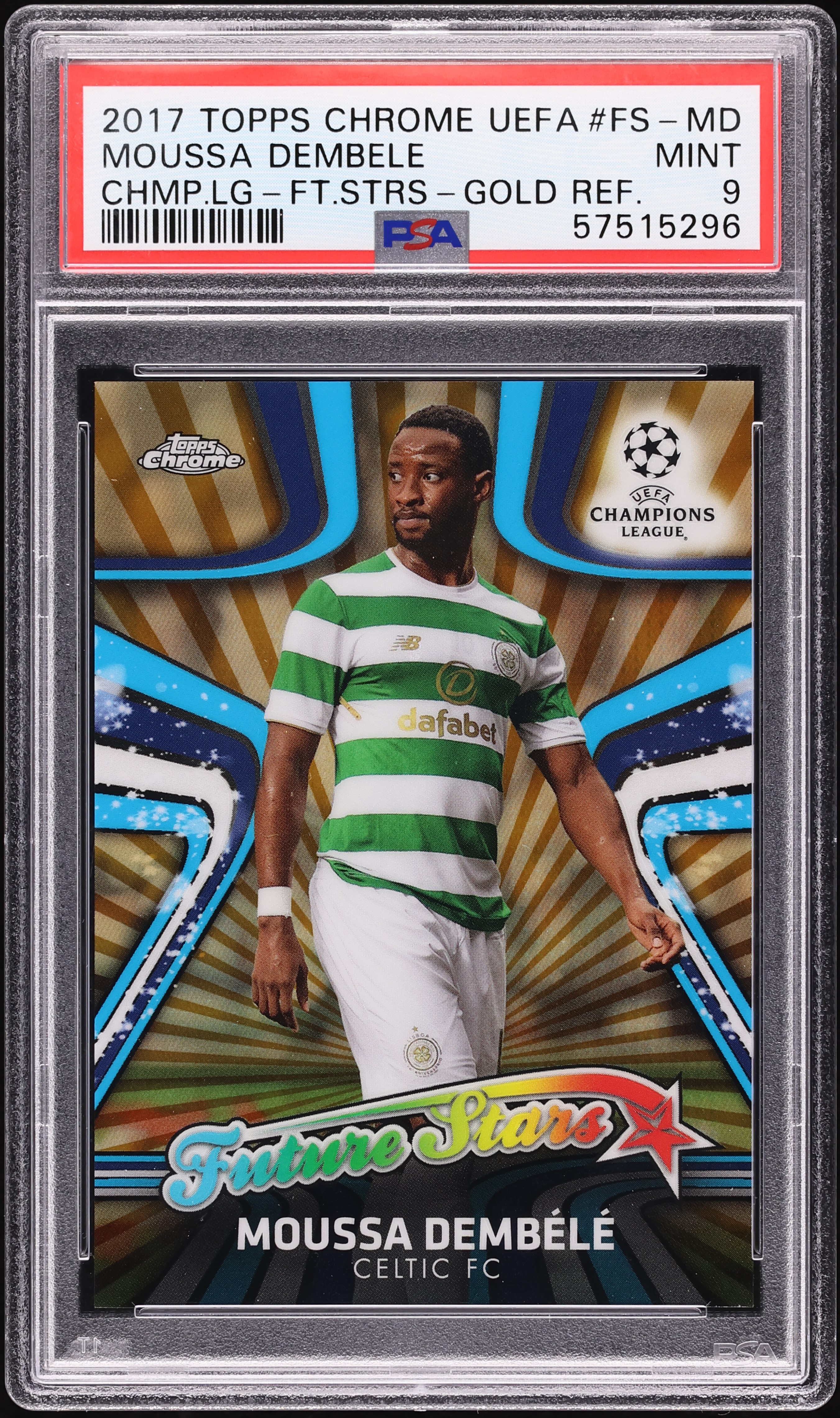 2017 Topps Chrome UEFA Champions League Future Stars Gold