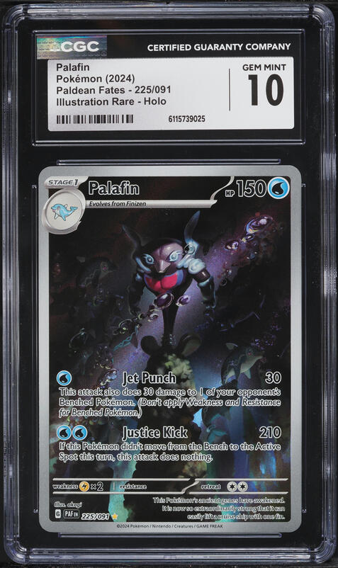 2024 Pokemon Scarlet & Violet Paldean Fates IR Palafin #225 CGC 10 GEM MINT
