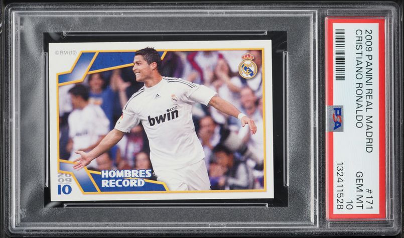 2009 Panini Real Madrid Cristiano Ronaldo #85 PSA 10 GEM MINT on