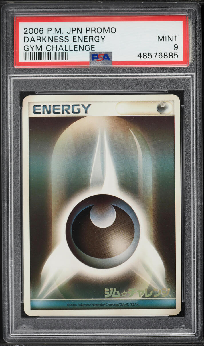 2006 Pokemon Japanese Promo Gym Challenge Darkness Energy PSA 9