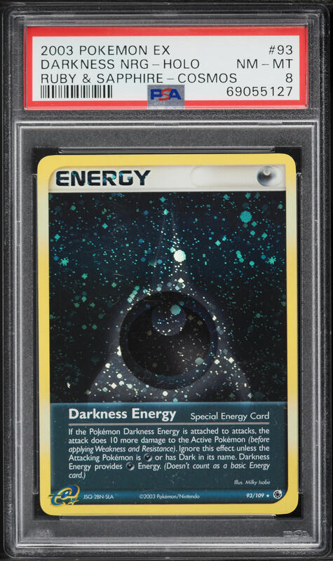 2003 Pokemon EX Ruby & Sapphire Holo Darkness Energy #93 PSA 8 NM-MT on  Fanatics Collect