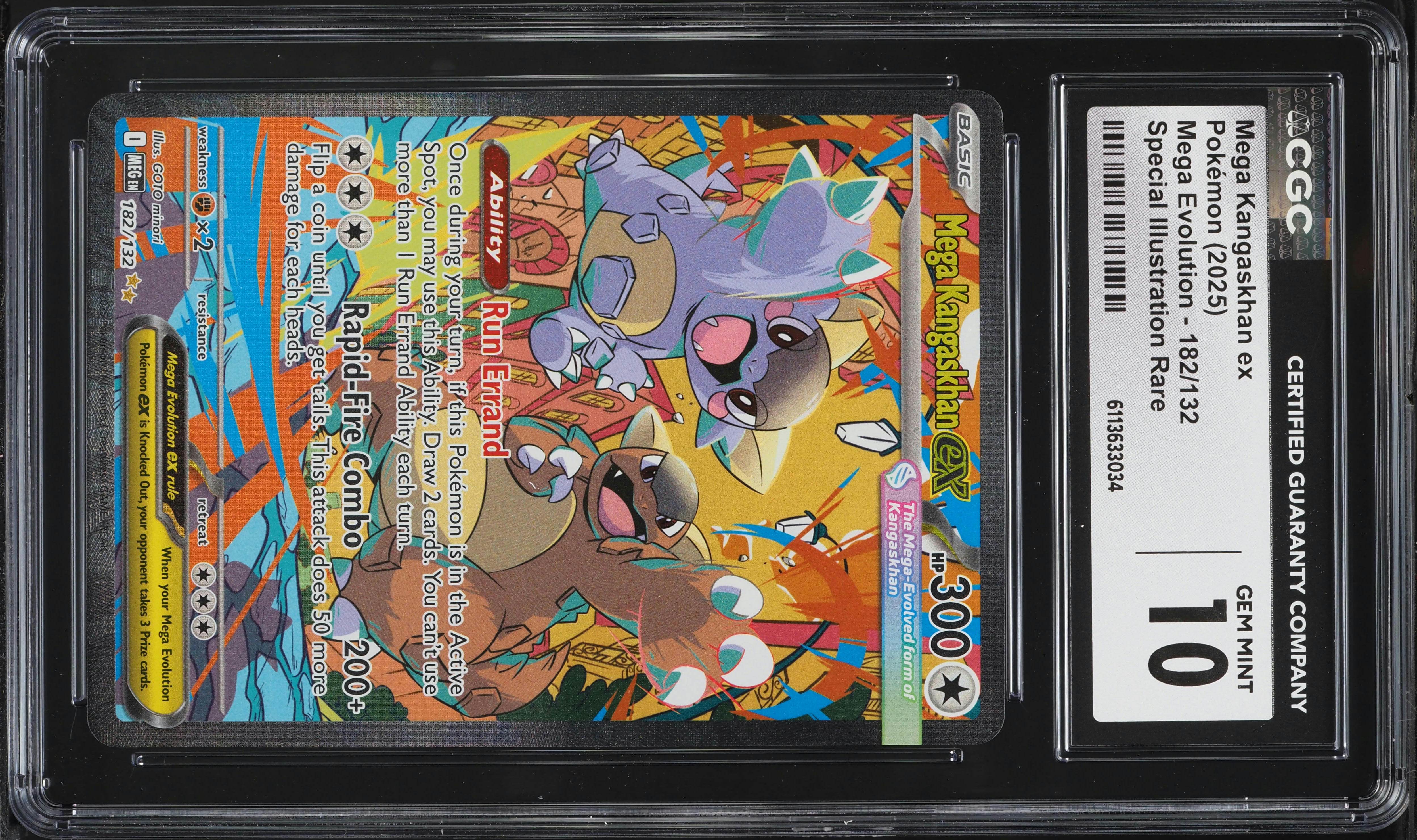 2025 Pokemon Mega Evolution SIR Mega Kangaskhan EX #182 CGC 10 GEM
