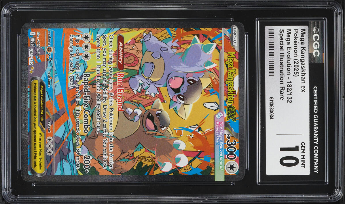 2025 Pokemon Mega Evolution SIR Mega Kangaskhan EX #182 CGC 10 GEM