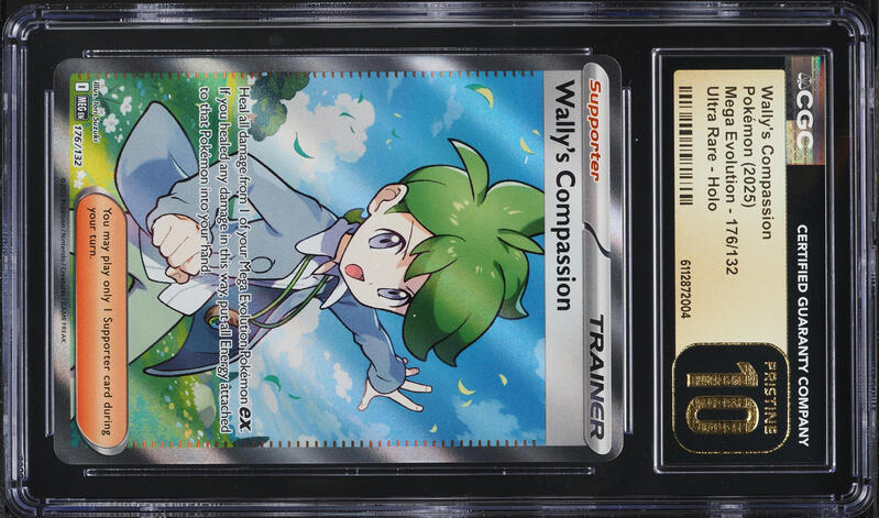 2025 Pokemon Mega Evolution SIR Wally's Compassion #186 CGC 9.5 MINT+ on Fanatics Collect 2025 Pokemon Mega Evolution SIR Wally's Compassion #186 CGC 9.5 MINT+ on Fanatics Collect