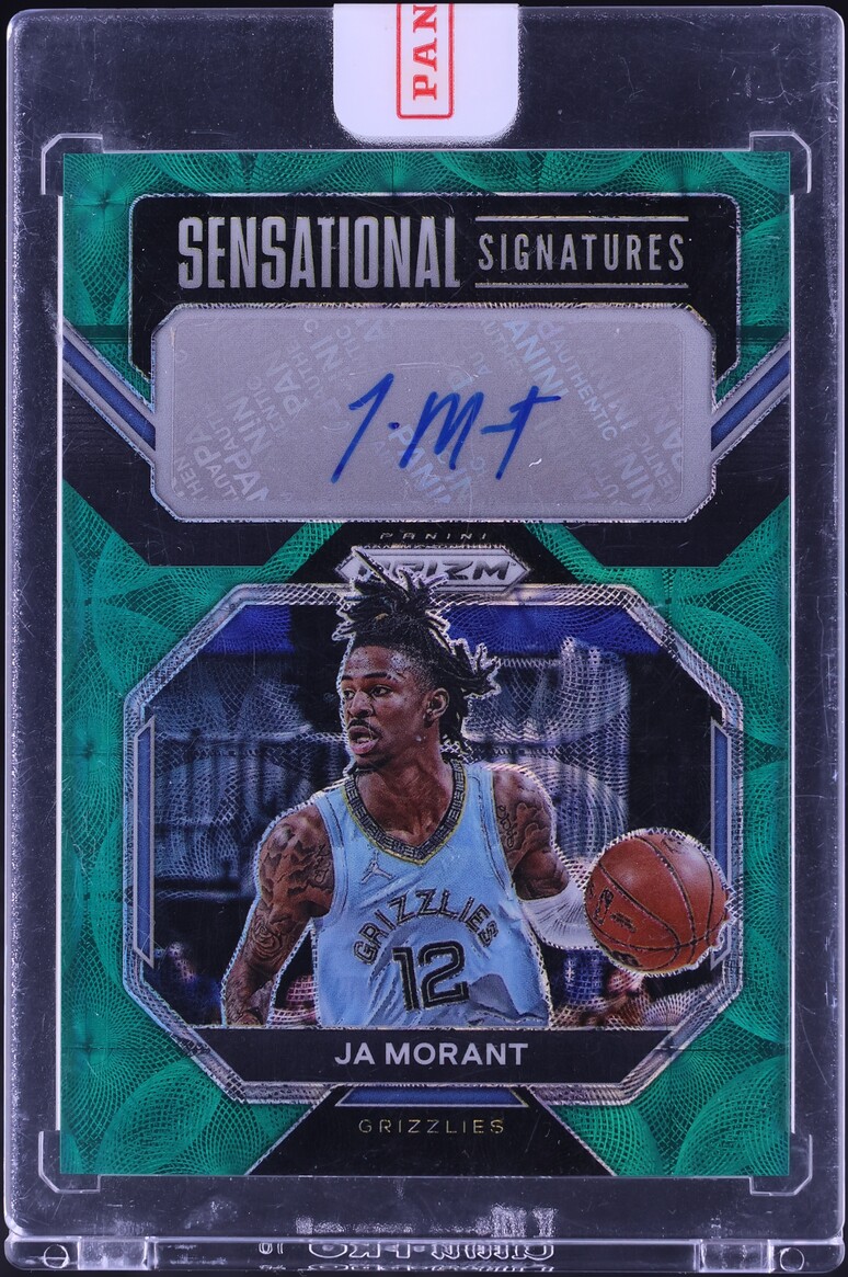 2022 Panini Prizm Sensational Choice Green Ja Morant AUTO /8 #SS-JM
