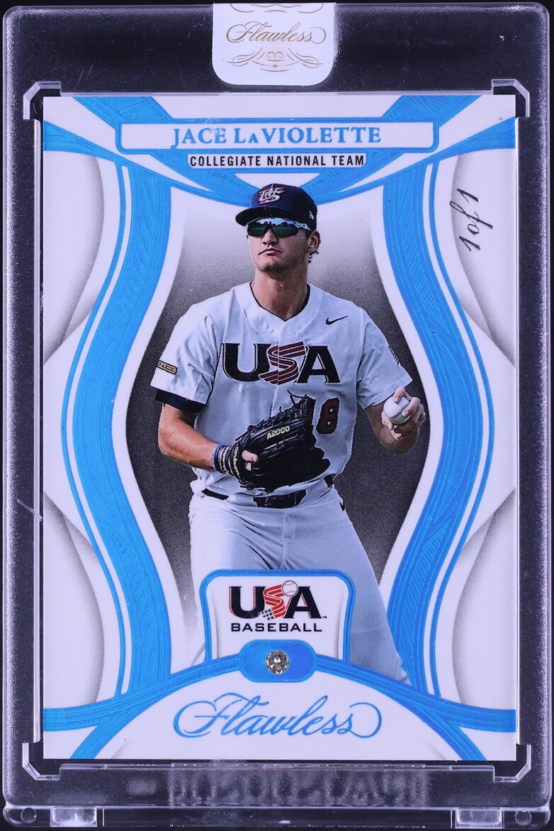 2025 Panini Flawless USA Diamond Gem Platinum Jace LaViolette ROOKIE 1/1 #99